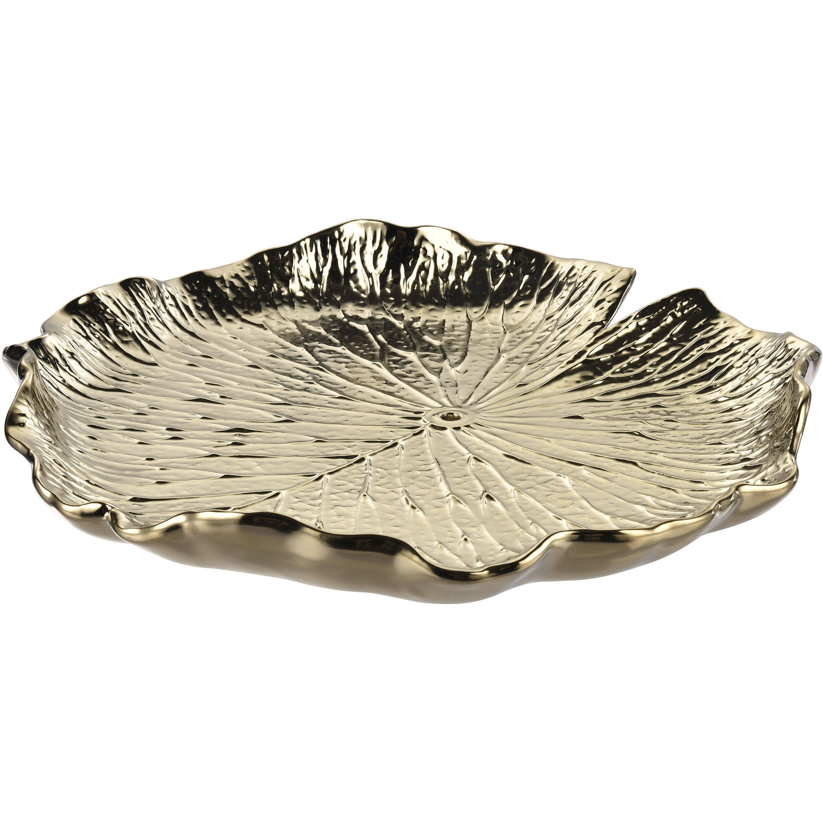 Lilypad Gold Dimensional Wall Art, Bowl