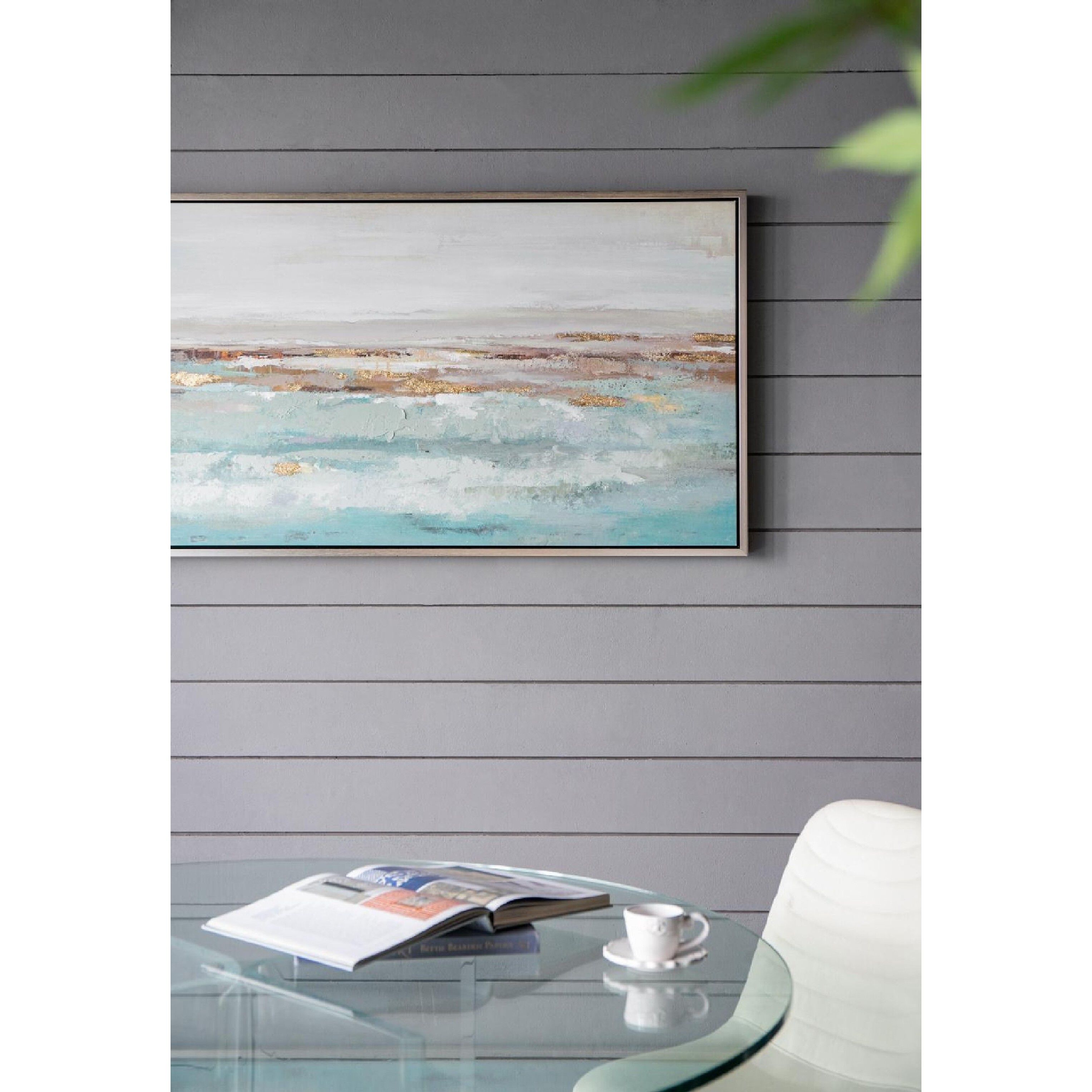 Ocean Blue/Gold Wall Art