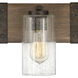 Sawyer 3 Light 22 inch Sequoia with Iron Rust Vanity Light Wall Light