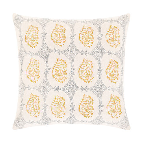 Magdalena 20 X 20 inch Beige/Mustard/Navy/Peach Pillow Kit, Square