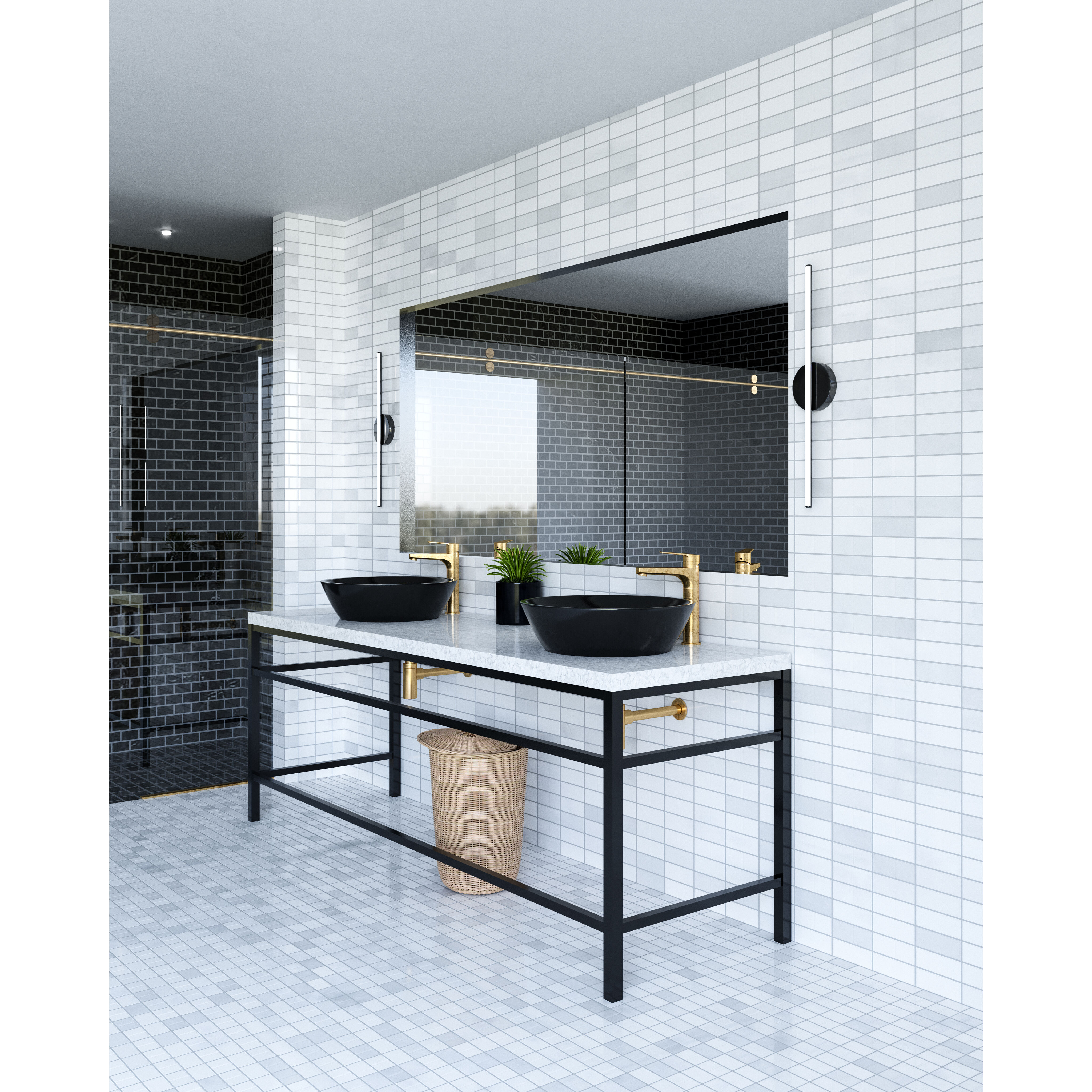 Chute LED 23.5 inch Black ADA Wall Sconce Wall Light