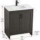Finnley 30 X 34 inch Mocha Brown Bathroom Vanity Cabinet