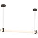 Sorelle LED 58 inch Dark Bronze Linear Chandelier Ceiling Light
