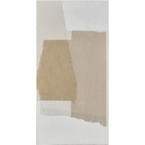 Taupe Abstract Taupe with Off White Wall Art