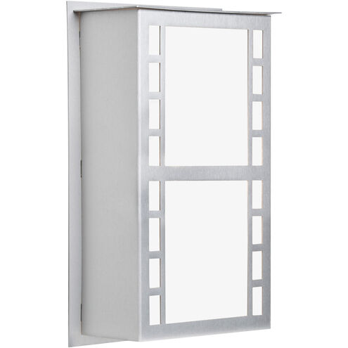 Napoli 11 1 Light 11 inch Silver Outdoor Sconce