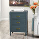Samantha 25 X 17.75 inch Antique Navy and Antique Gold Nightstand