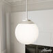 Hepburn 1 Light 12 inch Brushed Nickel Pendant Ceiling Light, Medium