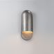 Ambiance Collection - Capsule Wall Sconce Wall Light in Replaceable Bulb, Antique Silver, 4D x 14H, Form+Finish+Function