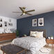 Erling 52 inch Luxe Gold with Warm Grey Oak Blades Ceiling Fan