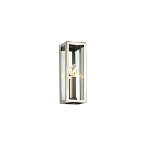 Paddington 1 Light 13 inch Bronze With Polished Stainless Outdoor Wall Sconce