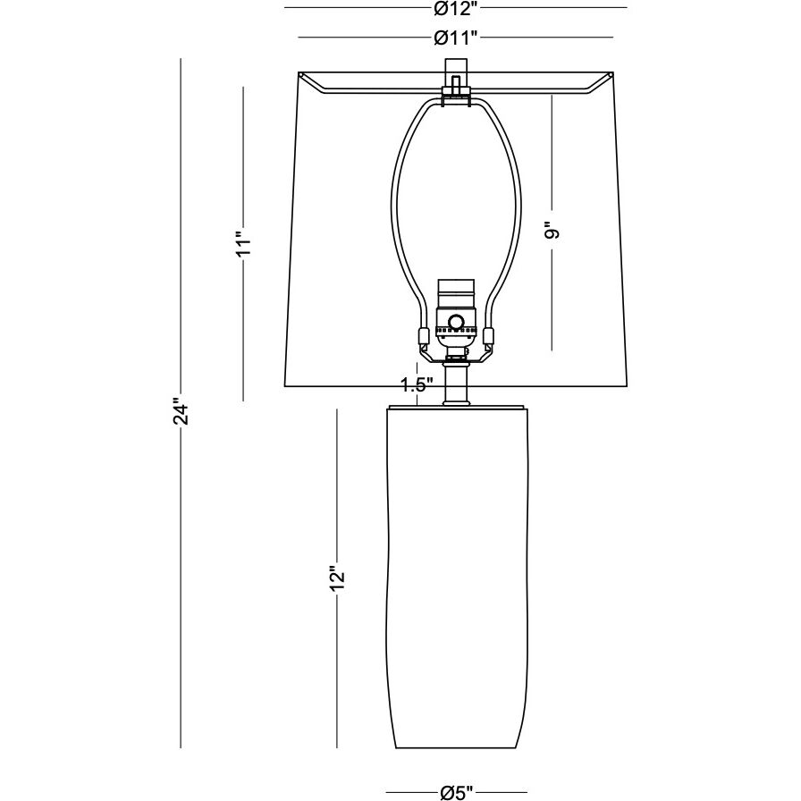 Felicia 24 inch 150.00 watt Table Lamp Portable Light