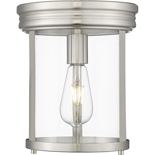 Thayer 1 Light 9.25 inch Brushed Nickel Flush Mount Ceiling Light