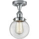 Beacon 1 Light 6.5 inch Polished Chrome Semi-Flush Mount Ceiling Light