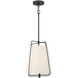 Vellinor 1 Light 13 inch Matte Black Pendant Ceiling Light