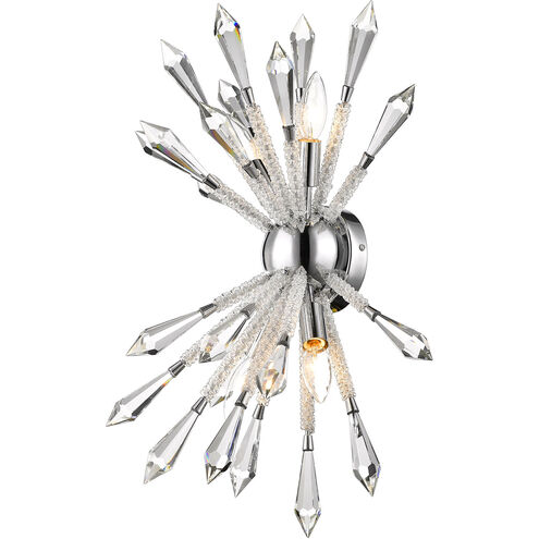 Soleia 4 Light 10 inch Chrome Wall Sconce Wall Light in 7.2