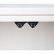 Gianas Designer White with Multicolor and Champagne Gold Cabinet