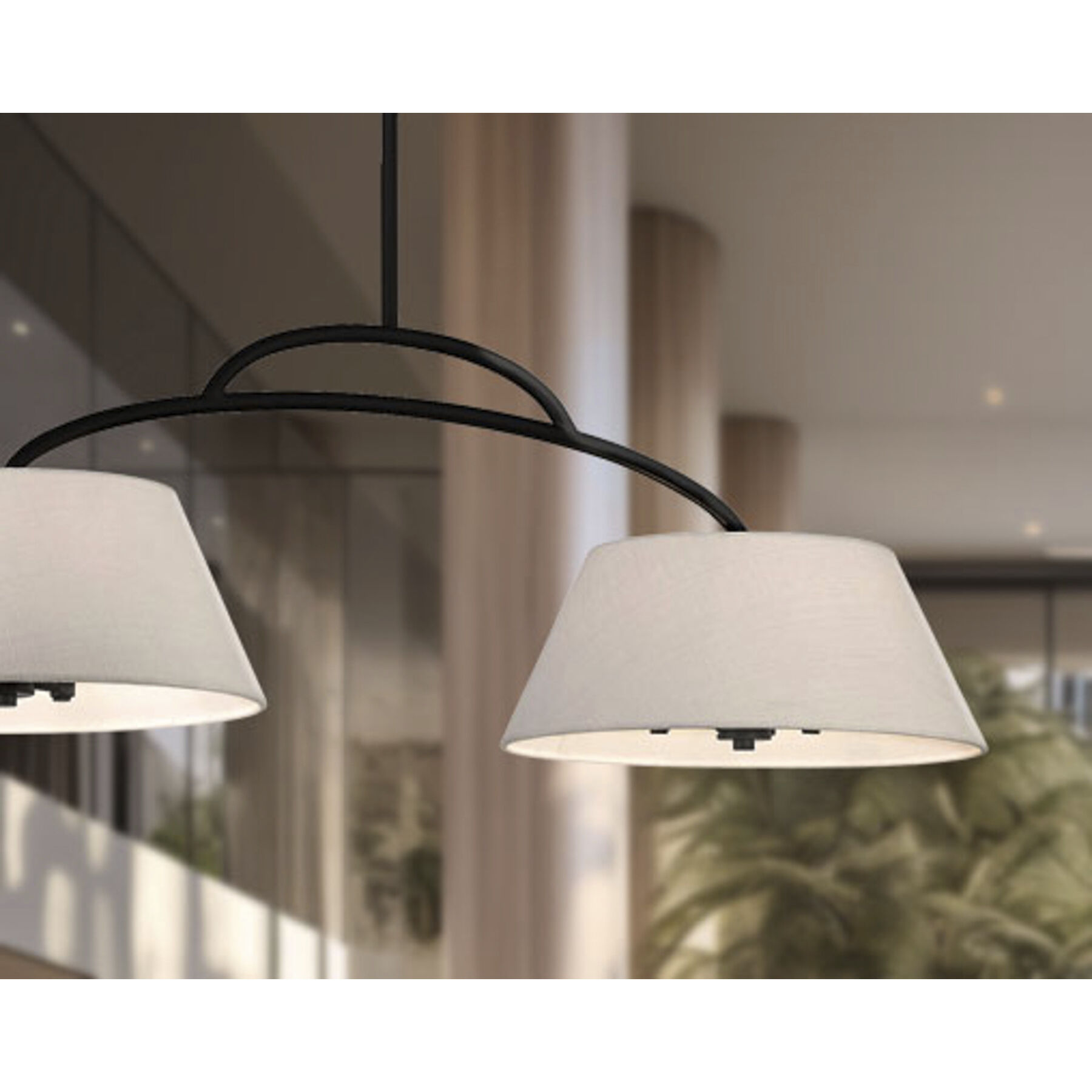 Headington 6 Light 48 inch Coal Island Light Ceiling Light