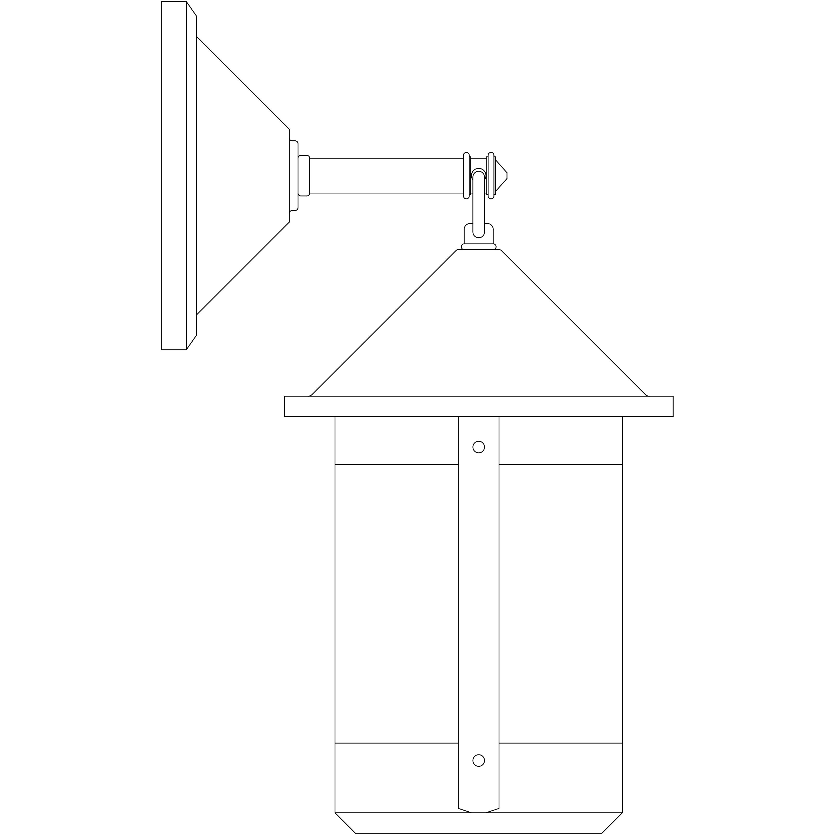 Berkeley 1 Light 17.88 inch Mission Brown Outdoor Wall Mount in White Opalescent