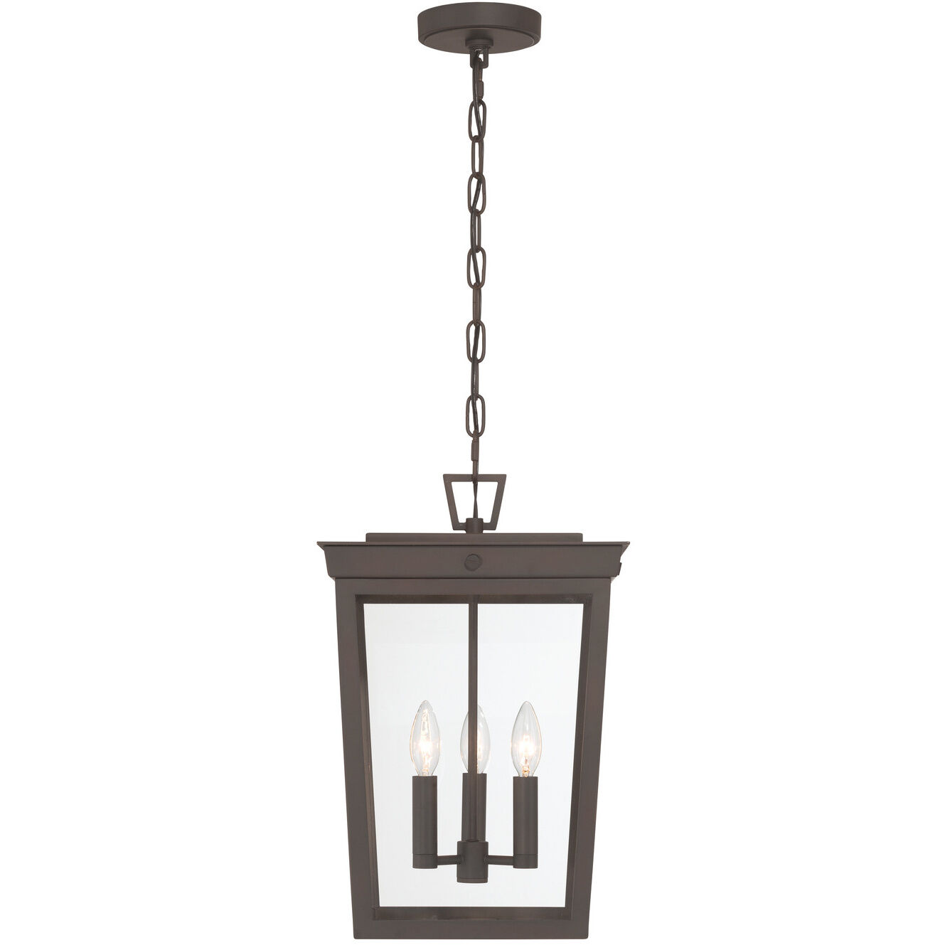 Belmont 3 Light 12 inch Twilight Bronze Outdoor Pendant