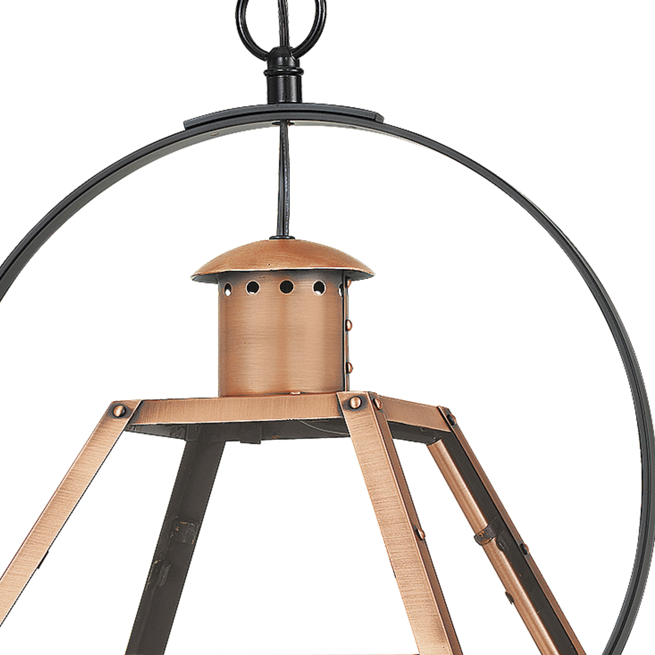 Rue De Royal 2 Light 21 inch Aged Copper Outdoor Hanging Lantern