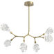 Blossom LED 40.3 inch Gilded Brass Linear Pendant Ceiling Light in 2700K LED, Modern Branch