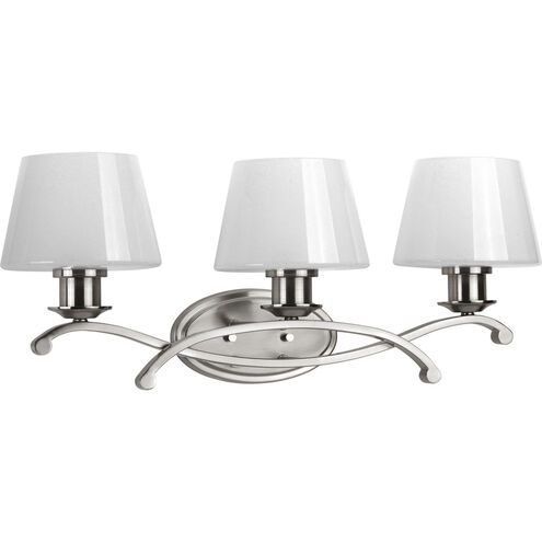 Dazzle 3 Light 25 inch Brushed Nickel Bath Light Wall Light