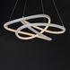 Twisted LED 24.5 inch Matte White Single Pendant Ceiling Light