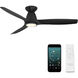 Skylark 54 inch Matte Black Flush Mount Ceiling Fan
