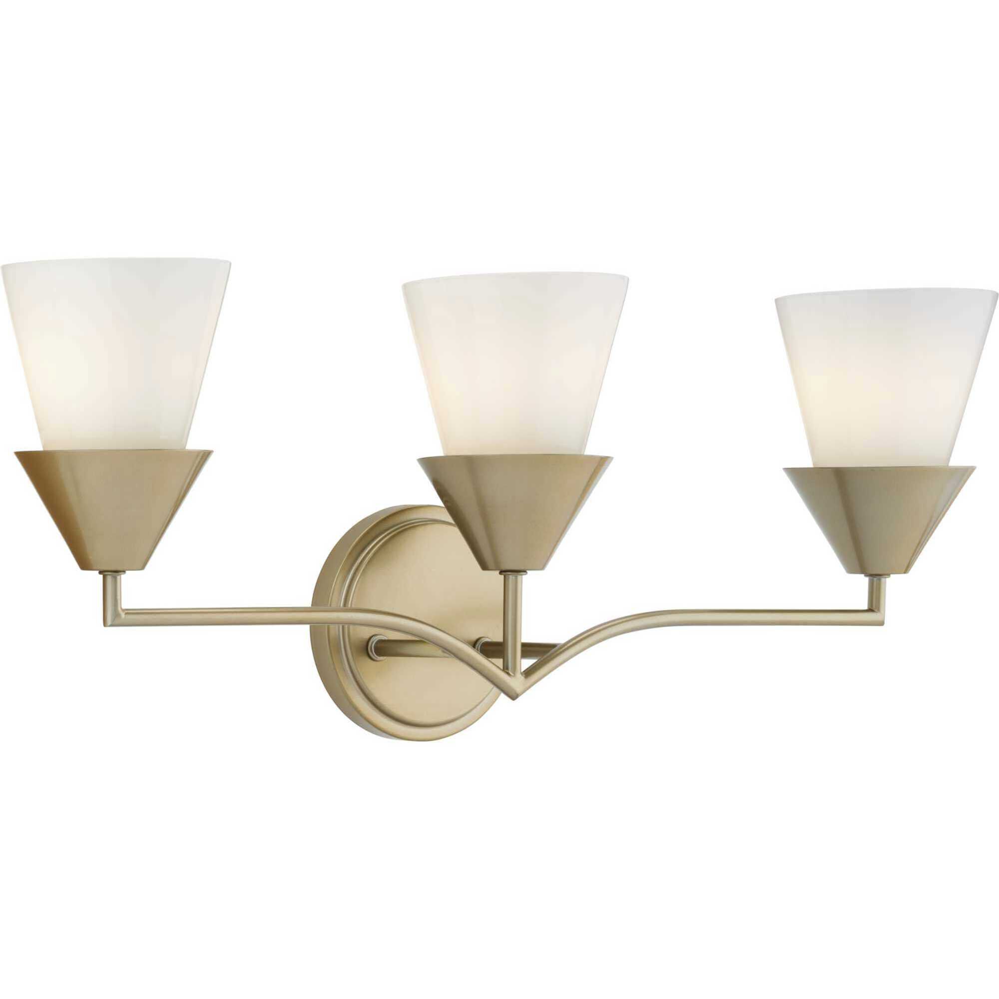 Pinellas 3 Light 24 inch Soft Gold Vanity Light Wall Light, Design Series