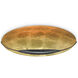 Pinders 2 Light 27.75 inch Contemporary Gold Leaf Flush Mount Ceiling Light