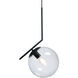 Hugo LED Black Cord Pendant Ceiling Light