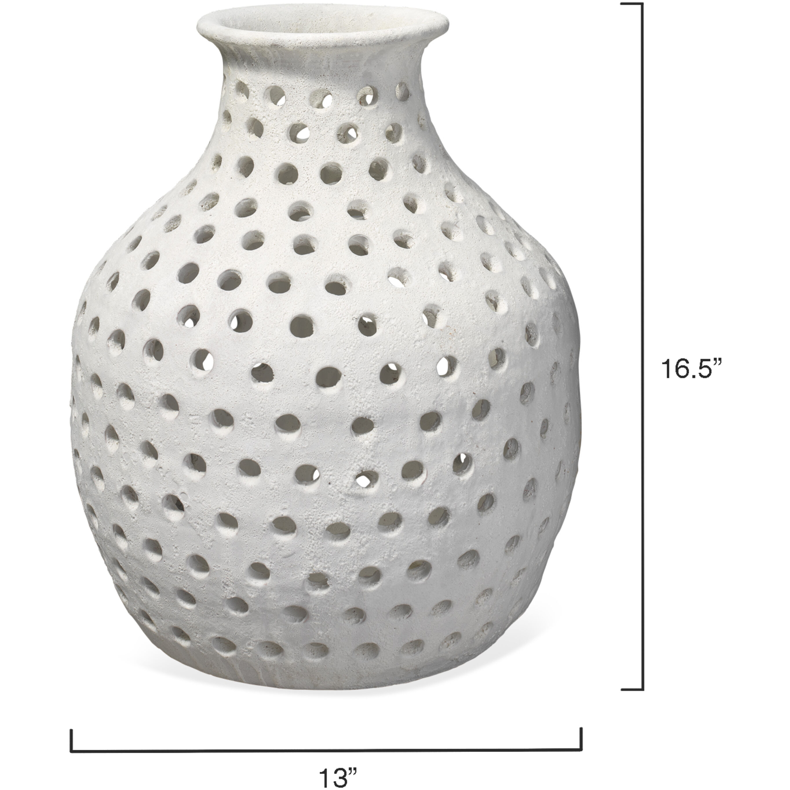 Porous 17 X 13 inch Vase, Small