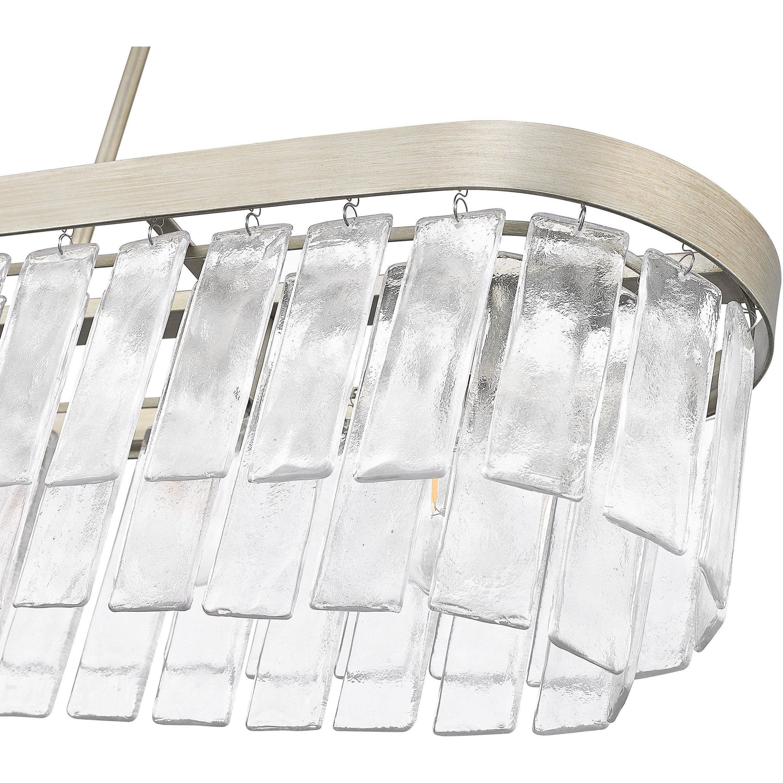 Ciara Island Light Ceiling Light in White Gold