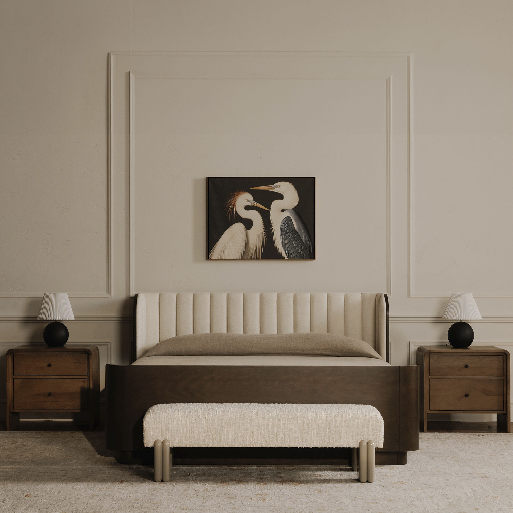 Priya Beige Bench