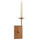 Chapman & Myers TT 1 Light 4 inch Hand-Rubbed Antique Brass Single Sconce Wall Light