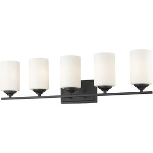 Bordeaux 5 Light 30.75 inch Bronze Vanity Wall Light