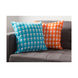 Punk 22 X 22 inch White and Blue Outdoor Throw Pillow