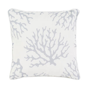 River 16 X 16 inch Medium Gray/Ivory Pillow Cover