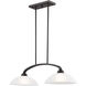 Somerset 2 Light 34 inch English Bronze Linear Chandelier Ceiling Light