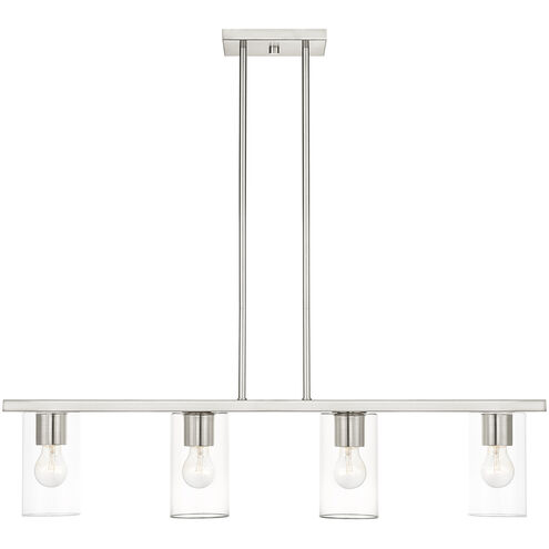 Zurich 4 Light 5 inch Brushed Nickel Chandelier Ceiling Light