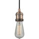 Franklin Restoration Bare Bulb LED 2 inch Antique Copper Mini Pendant Ceiling Light