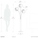 Bloom 72 inch 9 watt Weathered Brass Floor Lamp Portable Light