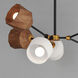 Akimbo LED 30.75 inch Dark Bronze and Antique Brass Multi-Light Pendant Ceiling Light