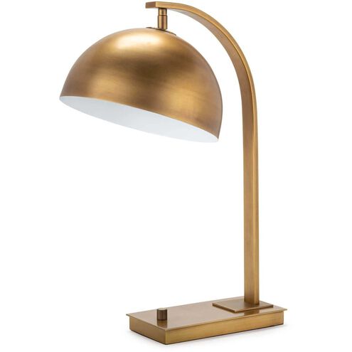 Otto 20.5 inch 40.00 watt Natural Brass Task Lamp Portable Light, Desk Lamp