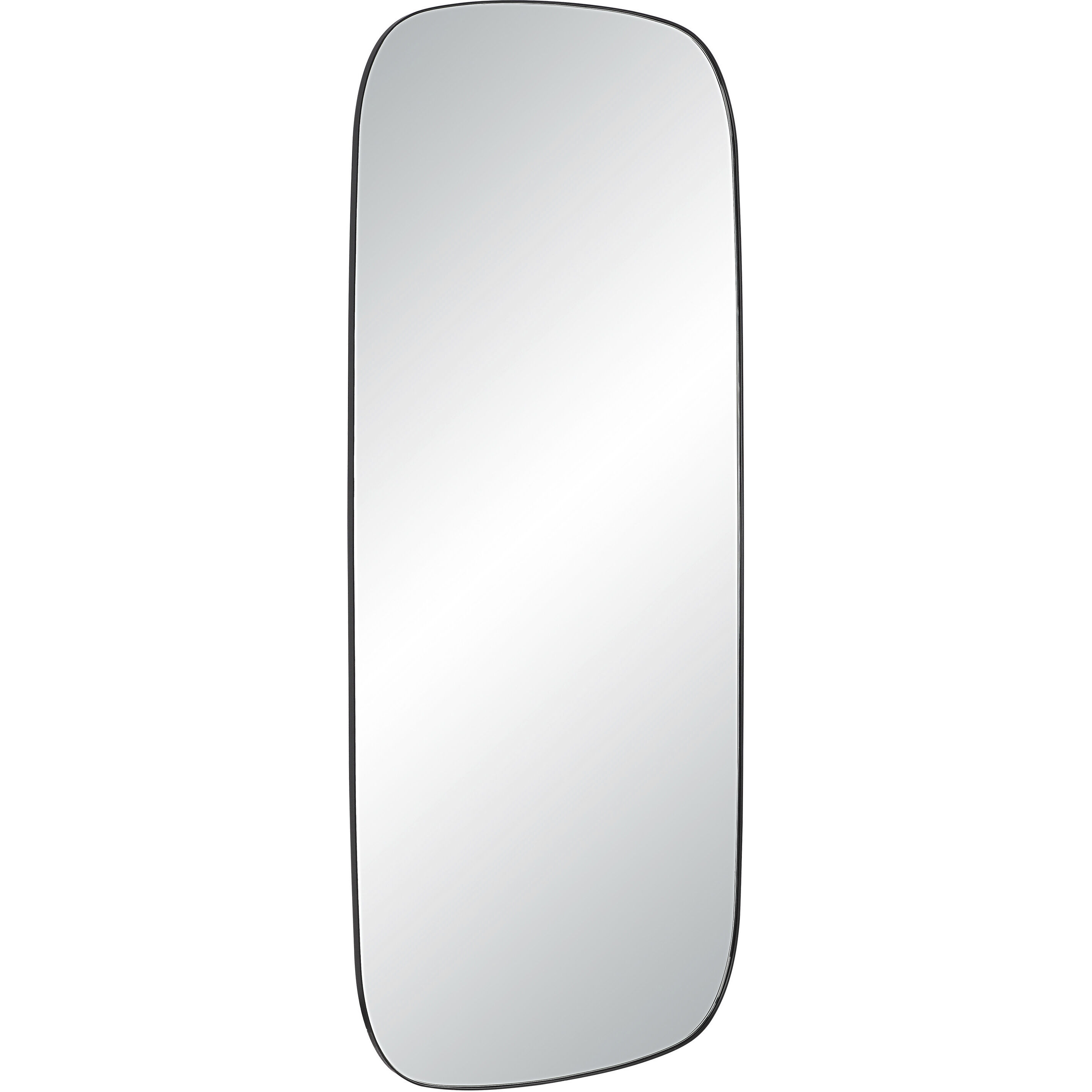 Almandine 72 X 30 inch Matte Black Wall Mirror