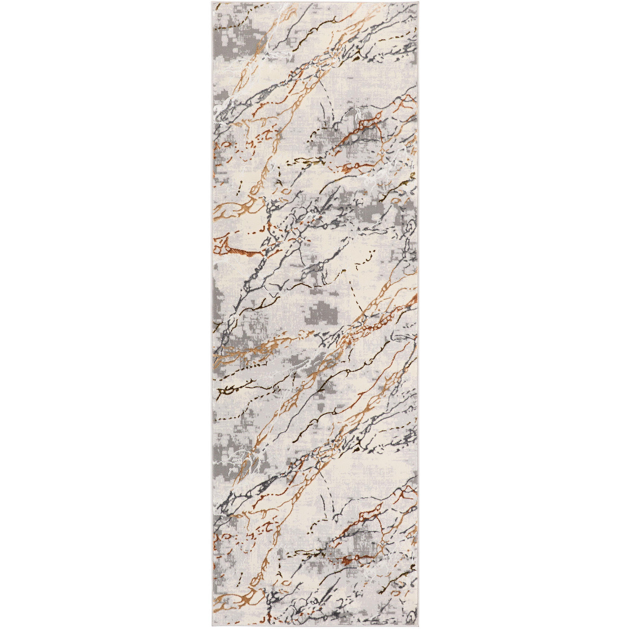 Salim Ivory and Brown Indoor Rug