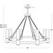 Dixon 8 Light 40 inch Oil Rubbed Bronze Chandelier Ceiling Light
