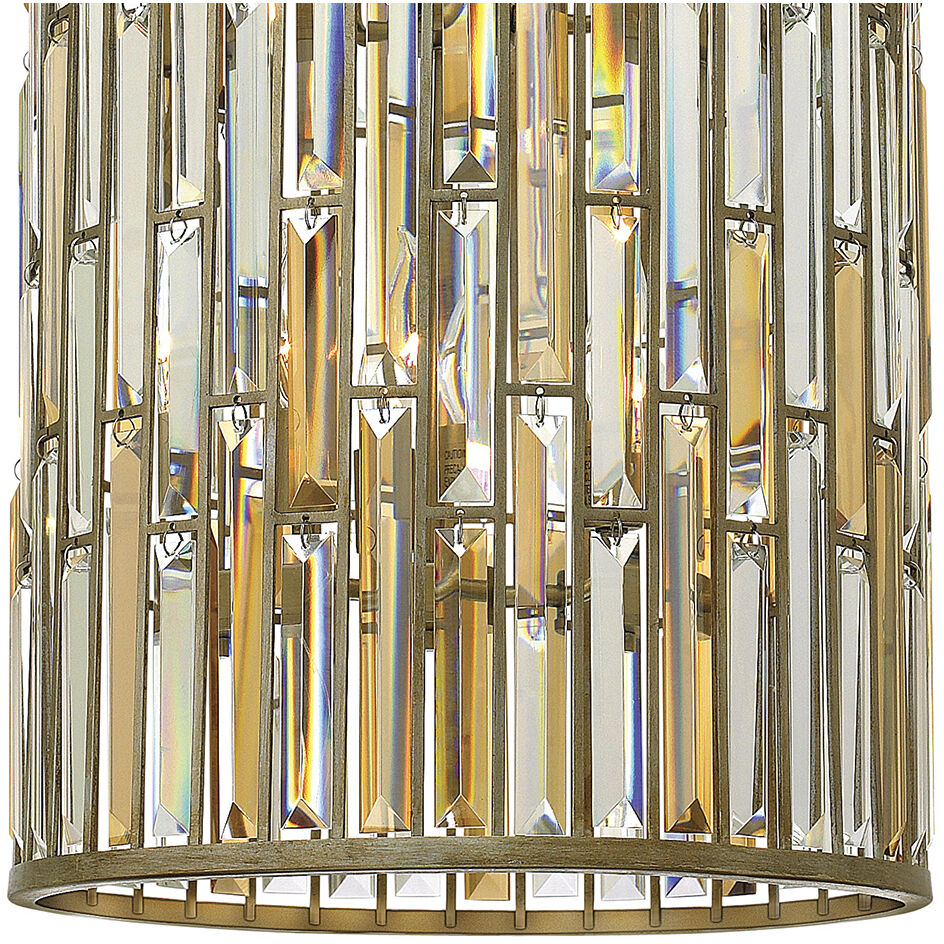 Gemma LED 16 inch Silver Leaf Foyer Light Ceiling Light, Large