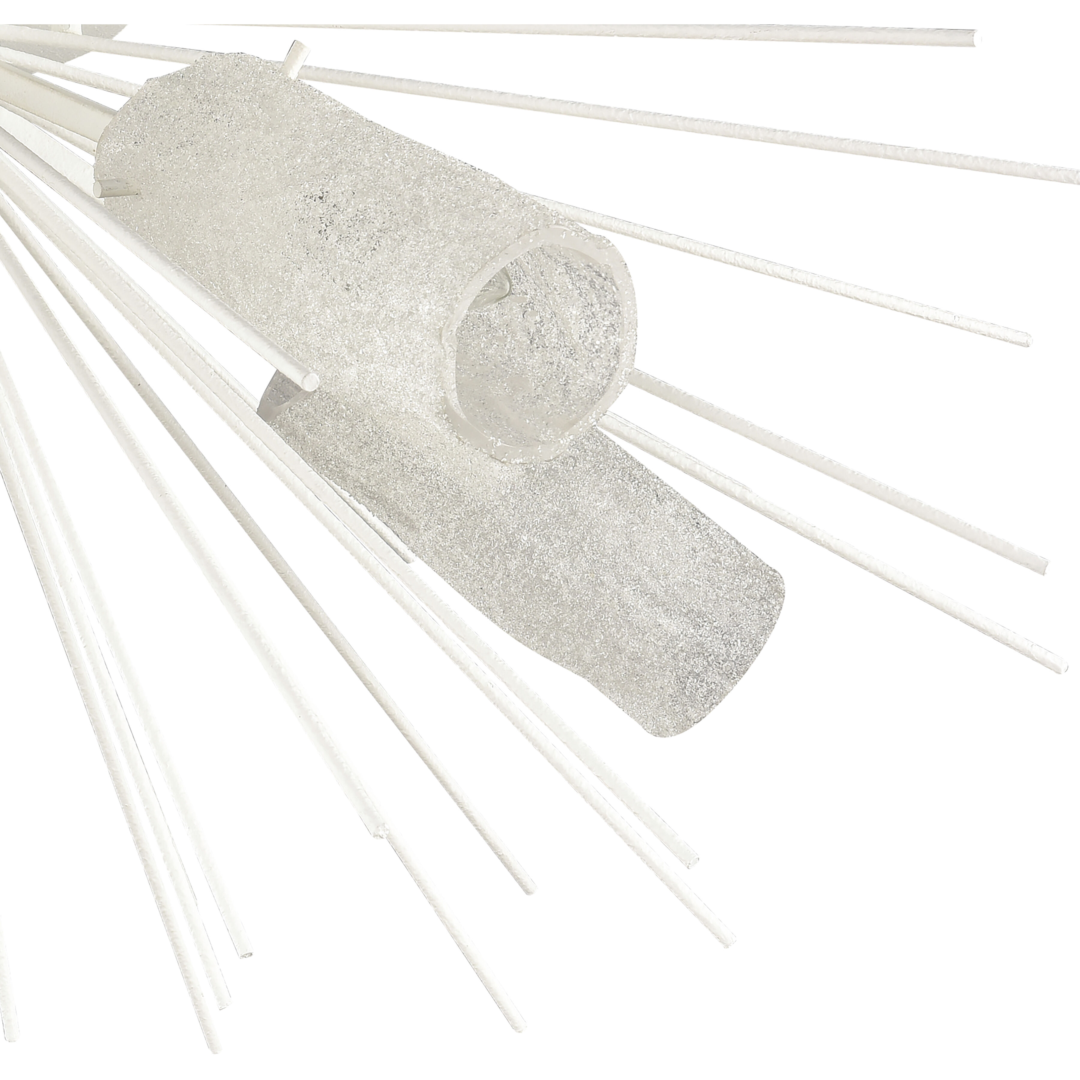 Sea Urchin 5 Light 32 inch White Coral Semi Flush Mount Ceiling Light