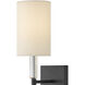 Anika 1 Light 4.75 inch Black Sconce Wall Light